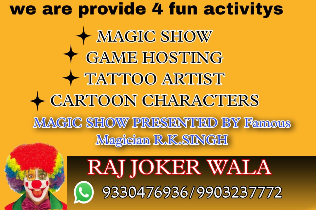Clown artist Mr. Raj in Tiljala